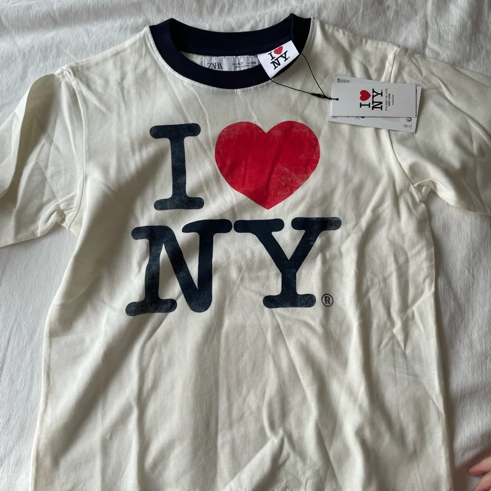 Zara Kids NYC T-Shirt - White and Red